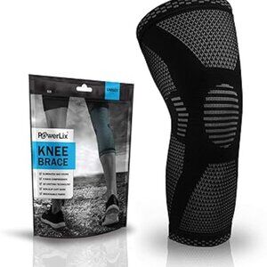 POWERLIX Compression Knee Wrap Black, XL